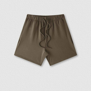Short en maille avec logo personnalisé en polyester noir à séchage rapide pour l'été 2025 - Product Image 5