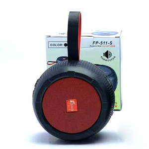 Altoparlante Bluetooth portatile rotondo a energia solare con Radio FM, USB, Slot SD per dispositivi universali per telefoni cellulari - Product Image 1