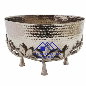 Décorations de mariage bol à fleurs de haute qualité pour décorations de mariage bol à fleurs sur pied en aluminium pour centre de table - Product Image 5