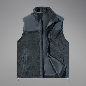 Veste Softshell légère et personnalisée sans manches avec fermeture éclair gilet polaire de course prix de gros - Product Image 5