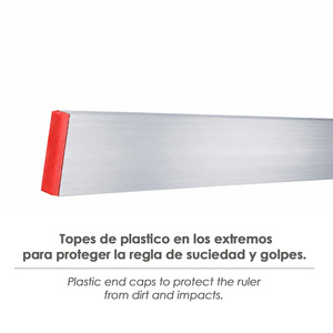 Regla Rectangular de Aluminio para Alisar Mortero 80x20 mm. Longitud 150 cm. - Product Image 4