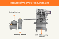 Machine automatique BNT-208 pour la fabrication de boules énergétiques, machine à enrober les boules de dattes protéinées, les boules de noix de coco, les boules de sésame et les boules de chocolat