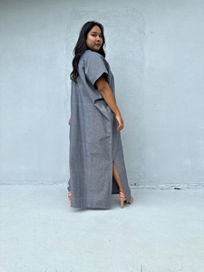 Cotton Long <b>Kaftan</b> One Size Fits Most Comfortable Cotton <b>Kaftan</b> Dress Long Dress Everyday Wear Dress At Wholesale Price - Product Image 2