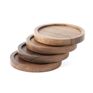 Dining Table Decorative Wood and Resin <b>Coasters</b> Brown Finished Round Shape <b>for</b> Home & Hotel <b>Drink</b> Serving <b>Coasters</b> - Product Image 3