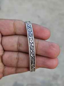 Nueva llegada de plata esterlina diseño de flores populares brazalete de Las Bahamas Vintage pulsera apilable mujeres joyería de moda al por mayor - Product Image 2