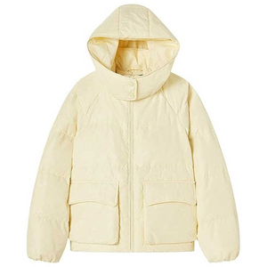 Veste matelassée à capuche pour femme, tricotée et respirante, manteau matelassé léger et chaud, vêtements d'extérieur à la mode par temps froid - Product Image 4