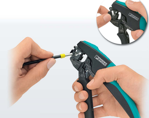 Kìm bấm cos mini cầm tay chuyên nghiệp Phoenix Contact, dụng cụ bóc vỏ dây điện, đầu nối dây, tay cầm nhựa mềm, dùng trong công nghiệp - Product Image 5