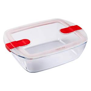 Récipient de stockage alimentaire Pyrex 2,5 L pour cuisson et réchauffement – Produit original avec des capacités de cuisson et de réchauffement exceptionnelles - Product Image 1