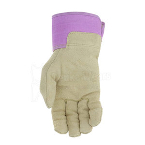 Guantes de Trabajo de Diseño Personalizado al por Mayor, Resistentes, para Uso Industrial, Material de Cuero Personalizado, Muñequera Elástica - Product Image 3