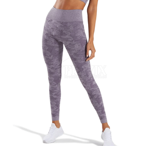 Leggings de yoga taille haute pour femmes Pantalon en spandex sans couture Collants d'entraînement de gymnastique extensibles dans les quatre sens Vêtements de sport athlétiques confortables - Product Image 3