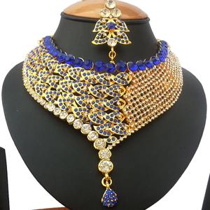 Ensemble de bijoux artificiels traditionnels en alliage vintage à fleurs pour femmes, fiançailles, anniversaire, mariage, fête nuptiale, collier, boucles d'oreilles - Product Image 2