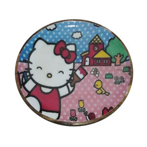 Assiette imprimée en bois personnalisée pour la décoration Assiette de service en bois très exigeante Plateau de serveur de collation Produit décoratif en vente - Product Image 1