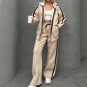 Hot selling Custom Heavyweight Thick Cotton Tracksuit Set Streetwear <b>Zip</b> <b>up</b> <b>Hoodies</b> and Joggers for Men Women's Sweatshirts - Product Image 1
