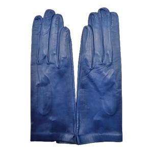 New-Style <b>Women</b> Blue-Color Waterproof Genuine Autumn and Winter Driving Fashion Leather <b>Gloves</b> From Pakistan - Product Image 2