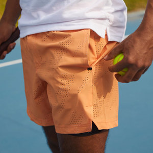 Pantalones cortos de bolsillo cruzado de gimnasio para entrenamiento atlético para hombre para dibujo de fitness, pantalones cortos elásticos de gimnasio de 5 pulgadas para hombre - Product Image 2