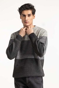 Suéter de Punto Jacquard de Mohair para Hombre con Logotipo Personalizado OEM/ODM, Secado Rápido, Anti-Pilling, Anti-Arrugas, Cuello Redondo, Manga Larga, para Invierno - Product Image 2