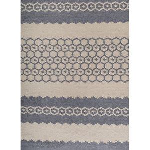 Alfombra de Lana Tejida Plana Indusbar ADWL-75, Gris y Negro a Rayas, Estilo Kilim Abstracto, para el Hogar, Pasillo, Alfombra Rectangular de Yute para el Suelo del Hogar - Product Image 3