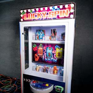 Máquina de Juego de Premios Lucky Spin, Aceptador de Monedas y Billetes de Plástico para Arcade, 6+ Años, Idioma Español, Operado con Monedas, con Luces Intermitentes - Product Image 5