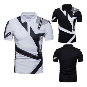 Personnalisé 2025 Top Design Dernier polo pour hommes de haute qualité OEM Hit Color T-shirts pour hommes Impression à manches courtes Polo pour hommes - Product Image 1