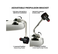Support de montage en acier inoxydable pour moteur de propulseur sous-marin U92 Pro, barre métallique inclinable pour hélice