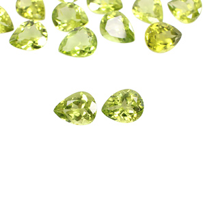 Péridot naturel 10x8mm coupe poire 2.42 Cts 1 pièces pierres précieuses en vrac pour la fabrication de bijoux - Product Image 4