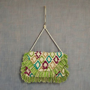 Bolso de mano de diseñador étnico bordado hecho a mano tradicional para mujer, Vintage bolso de mano, forro de lona a la moda para damas - Product Image 5