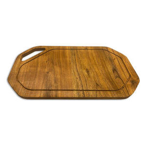 Tabla de cortar redonda compacta de madera de mango - Product Image 2