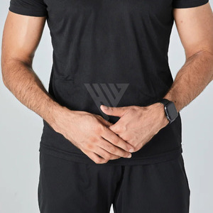 Camisetas de Hombre de Alta Calidad, Poliéster, Ropa de Verano, Mejor Estilo, Color Sólido, Regular, para Correr, Gimnasio, Venta al por Mayor - Product Image 6