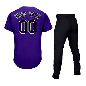 Uniforme de béisbol OEM hecho a medida de nuevo diseño 2024 con color y tamaño personalizados Uniforme elegante de ajuste regular liso de alta tendencia - Product Image 2