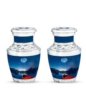Mini urnes d'oiseau cardinal de conception de lune bleue pour les cendres humaines adultes hommes et femmes petite urne pour les cendres urne de taille personnalisée adulte - Product Image 1