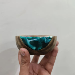 Bol à soupe en bois de résine écologique au design unique, vaisselle de luxe pour la cuisine, tous les formats, assiettes, vaisselle pour cadeaux - Product Image 1