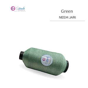 Green Colour 180D Neem Jari Metallic Flora Jari Embroidery <b>Yarn</b> High Tenacity Lurex <b>Polyester</b> for Hand Knitting - Product Image 3