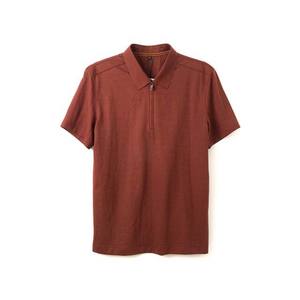 Polos pour hommes OEM de haute qualité respirants et légers pour l'été Vêtements pour hommes Chemises en coton grande taille à demi-fermeture éclair - Product Image 5