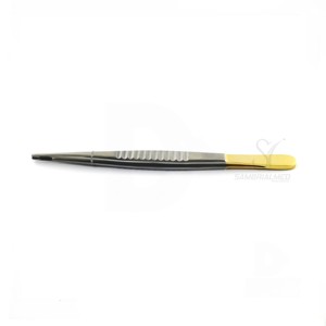 Fórceps de tejido atraumático DeBakey, 8 \ ", puntas rectas de 2,5mm de ancho, tejido vascular Manual de acero inoxidable alemán de grado médico - Product Image 4