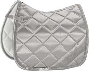 Tapis de selle équestre en tissu satiné personnalisé pour l'équitation Tapis de selle de saut Équipement de cheval de dressage anglais personnalisé Tapis élégant - Product Image 5