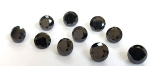 Diamante Negro Natural, Corte Brillante Redondo de 3 mm - Diamante Negro Suelto - Product Image 4