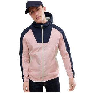 Chaqueta cortavientos deportiva de invierno para hombre de alta calidad con capucha larga delgada frontal personalizada impermeable - Product Image 1