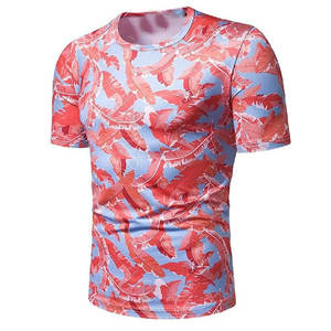 2023 camisetas de punto de talla grande para hombre con logotipo personalizado impreso hechas de algodón/fibra de bambú camiseta de sublimación de promoción al por mayor - Product Image 4