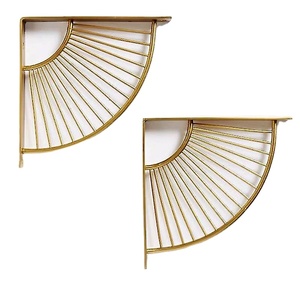 Soportes de pared de latón macizo superventas, estantes de soporte, soportes de Metal de alta calidad, elegantes para decoración de hogar y Hotel - Product Image 1