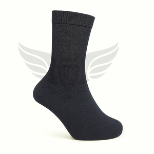 Calcetines Negros para Hombre al por Mayor 2026 con Bordado de Cruz Blanca, Calcetines Deportivos Casuales de Algodón Transpirable para Uso Diario - Product Image 3