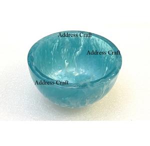 Bol en résine vert turquoise de forme ronde, dernière nouveauté de Noël 2026, pour fruits, salades et collations, vaisselle personnalisée, mini-bol - Product Image 1