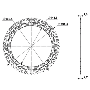 FAW08S3 Friction <b>Plate</b> for Aisin Warner TG-81SC (F8G45) - Product Image 2