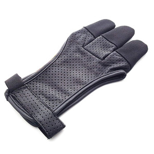 Guantes deportivos de servicio OEM para tiro con arco Guantes de cuero de calidad para tiro con arco y dedo para un rendimiento óptimo - Product Image 1