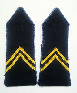 Épaulettes de grade de sergent de la Fédération Yougoslave, Vodnik SFRJ, Yougoslavie, JNA, Épaulettes de grade de capitaine de corvette de la marine, Civil - Product Image 2