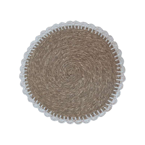 Manteles de mesa de algas marinas naturales de lujo 100%, Mantel Individual trenzado a mano para decoración de mesa de Hotel en casa - Product Image 3