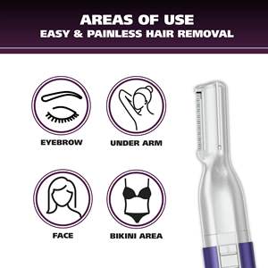 Recortadora de Vello Facial Portátil Micro Finish AAA, de Acero Inoxidable de Alta Calidad, 2500 mAh - Product Image 6