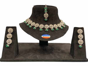 Elegante gargantilla clásica, conjunto de collar, pendientes, joyería de moda para boda, fiesta, aniversario, eventos tradicionales, Idea de regalo - Product Image 1