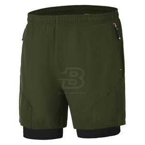 Shorts de sport décontractés à taille mi-haute, dernier design, avec logo personnalisé, respirants et à séchage rapide pour hommes - Haute qualité, vente en ligne - Product Image 1