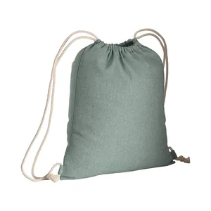 Zaini sportivi sostenibili con coulisse e laccetti per promozioni - Product Image 4