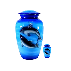 Urnas de Cremación Azules con Forma de Corazón y Diseño de Mariposa de la Más Alta Calidad al por Mayor, Forma Personalizada, Tamaño Regular para Vendedores - Product Image 6